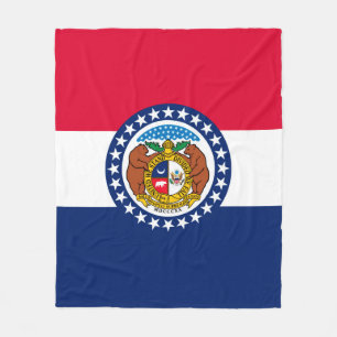 Entwurf der Staatsflagge in Missouri Fleecedecke