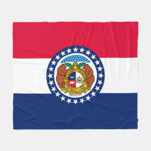 Entwurf der Staatsflagge in Missouri Fleecedecke