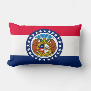 Entwurf der Staatsflagge in Missouri Lendenkissen
