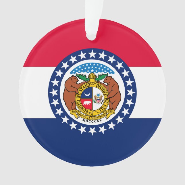 Entwurf der Staatsflagge in Missouri Ornament (Vorderseite)