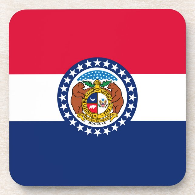 Entwurf der Staatsflagge in Missouri Untersetzer (Vorderseite)
