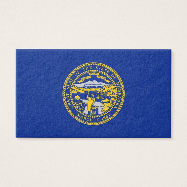 Entwurf der Staatsflagge in Nebraska (Vorderseite)