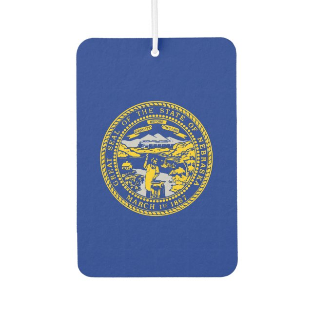 Entwurf der Staatsflagge in Nebraska Autolufterfrischer (Vorderseite)