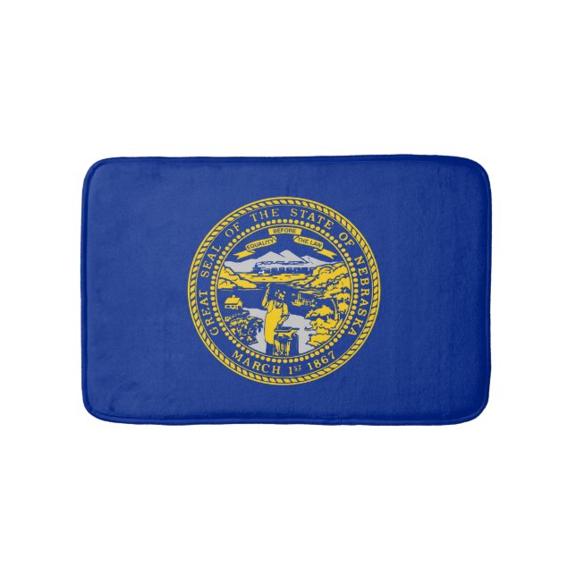 Entwurf der Staatsflagge in Nebraska Badematte (Vorderseite)