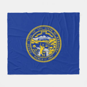Entwurf der Staatsflagge in Nebraska Fleecedecke