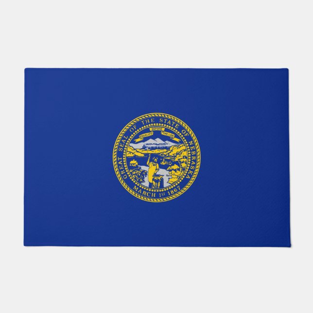 Entwurf der Staatsflagge in Nebraska Fußmatte (Vorderseite)