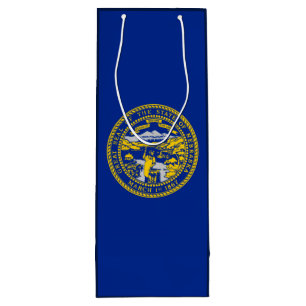 Entwurf der Staatsflagge in Nebraska Geschenktüte Für Weinflaschen