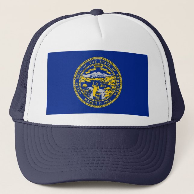 Entwurf der Staatsflagge in Nebraska Truckerkappe (Vorderseite)