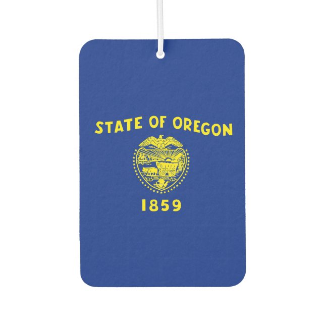 Entwurf der Staatsflagge in Oregon Autolufterfrischer (Vorderseite)
