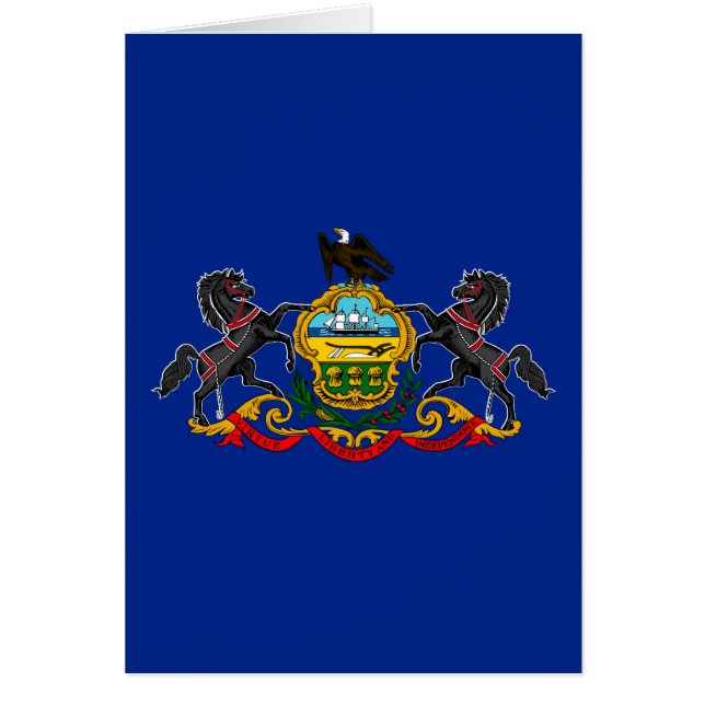 Entwurf der Staatsflagge Pennsylvania (Vorne)
