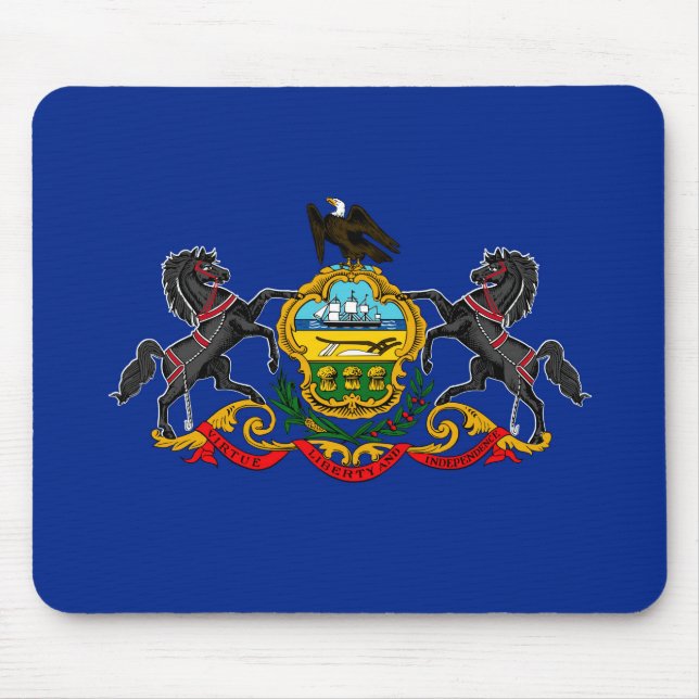 Entwurf der Staatsflagge Pennsylvania Mousepad (Vorne)