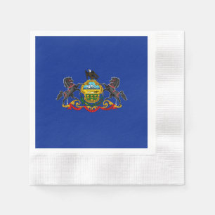 Entwurf der Staatsflagge Pennsylvania Serviette