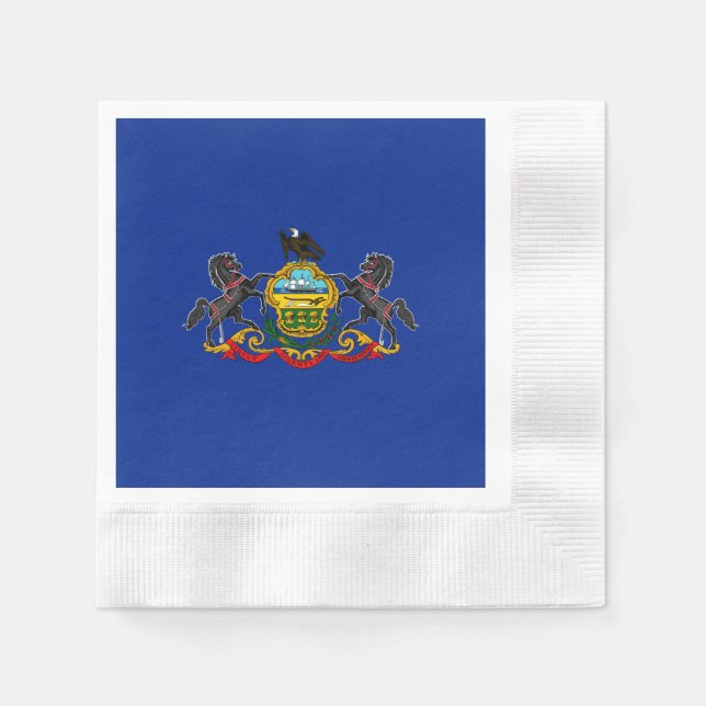 Entwurf der Staatsflagge Pennsylvania Serviette (Vorderseite)