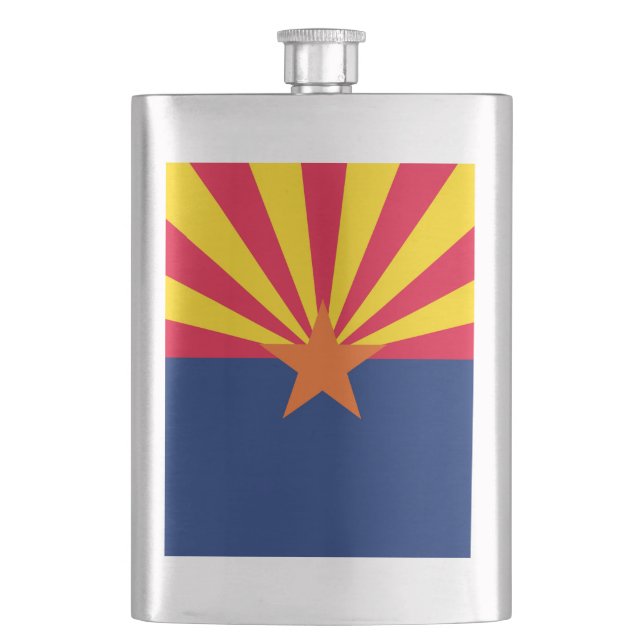 Entwurf der Staatsflagge von Arizona Flachmann (Vorderseite)
