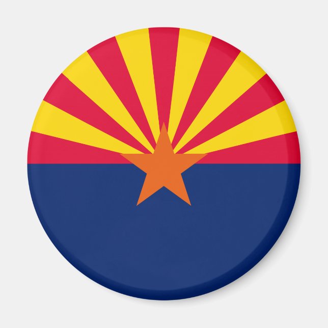 Entwurf der Staatsflagge von Arizona Magnet (Vorne)