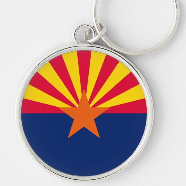 Entwurf der Staatsflagge von Arizona Schlüsselanhänger (Vorne)
