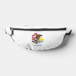 Entwurf der Staatsflagge von Illinois Bauchtasche