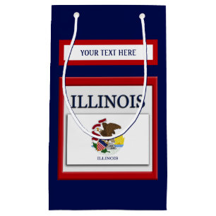 Entwurf der Staatsflagge von Illinois Kleine Geschenktüte
