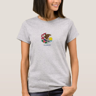 Entwurf der Staatsflagge von Illinois T-Shirt