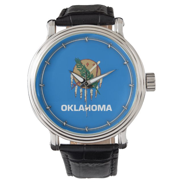 Entwurf der Staatsflagge von Oklahoma Armbanduhr (Vorderseite)