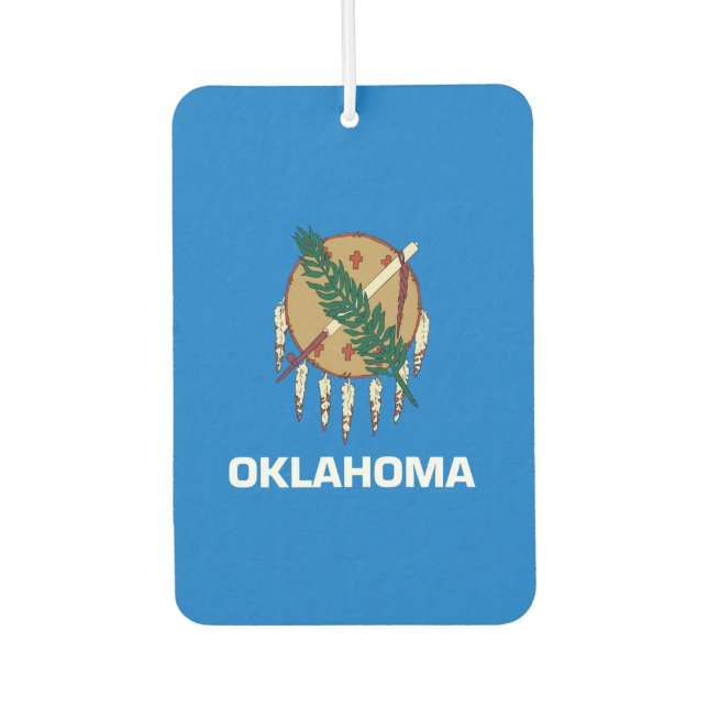 Entwurf der Staatsflagge von Oklahoma Autolufterfrischer (Vorderseite)