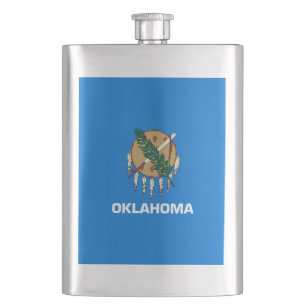 Entwurf der Staatsflagge von Oklahoma Flachmann