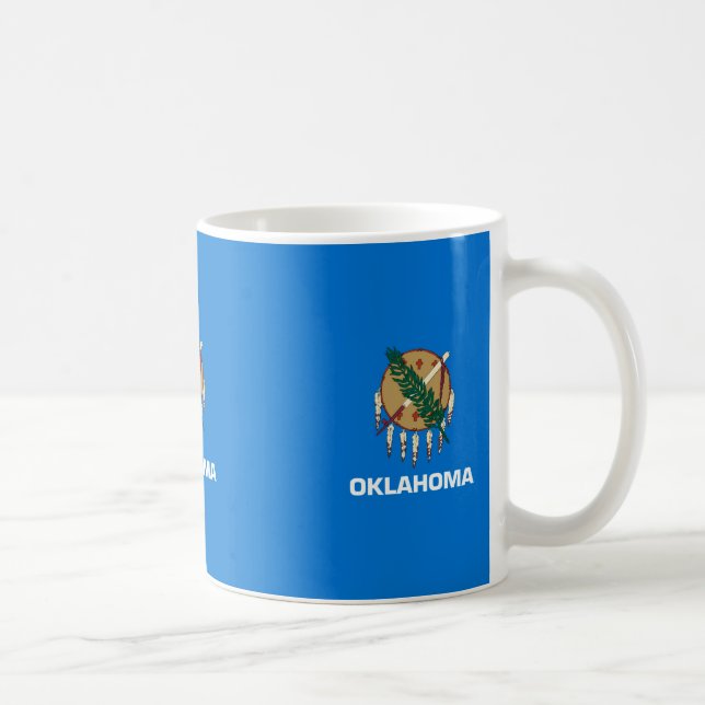 Entwurf der Staatsflagge von Oklahoma Kaffeetasse (Rechts)