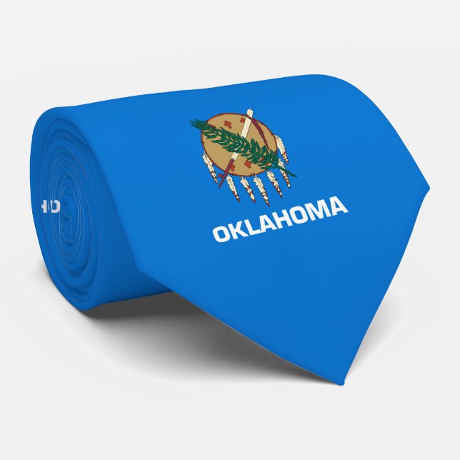 Entwurf der Staatsflagge von Oklahoma Krawatte (Gerollt)