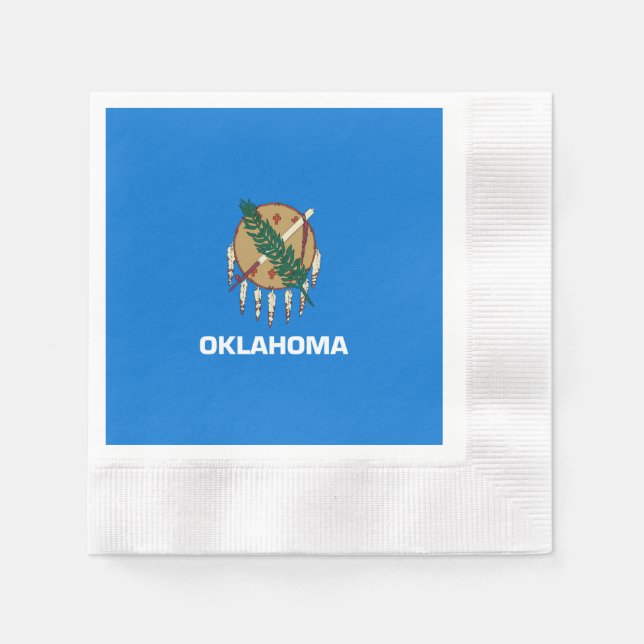 Entwurf der Staatsflagge von Oklahoma Serviette (Vorderseite)