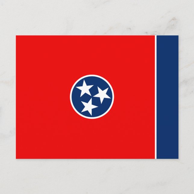 Entwurf der Tennessee-Staatsflagge Postkarte (Vorderseite)