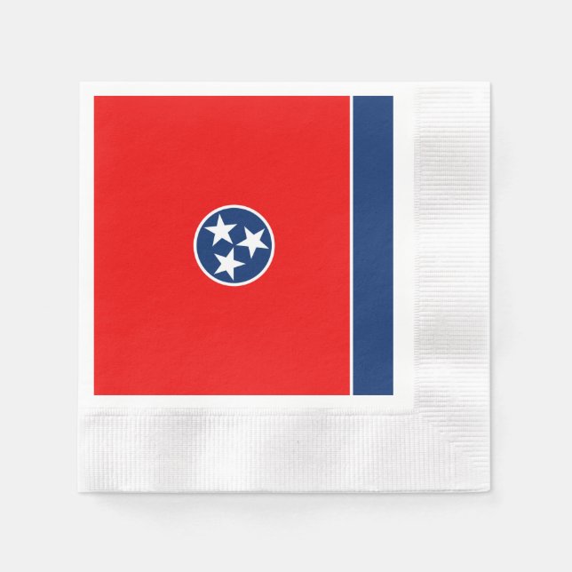 Entwurf der Tennessee-Staatsflagge Serviette (Vorderseite)