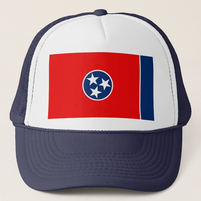 Entwurf der Tennessee-Staatsflagge Truckerkappe (Vorderseite)