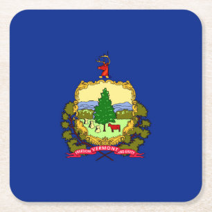 Entwurf der Vermont-Staatsflagge Rechteckiger Pappuntersetzer
