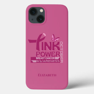 Entwurf des Bewusstseins für den rosa Power-Brustk Case-Mate iPhone Hülle