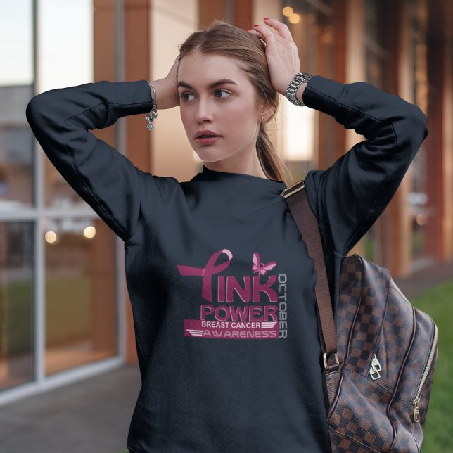 Entwurf des Bewusstseins für den rosa Power-Brustk Sweatshirt (Von Creator hochgeladen)