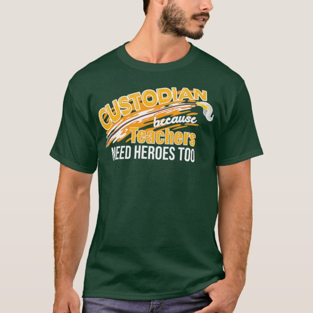 Entwurf des Custodian für Janitor Perfect Cleaning T-Shirt (Vorderseite)