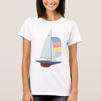 Entwurf des Drache-einer, der Segelboot läuft T-Shirt