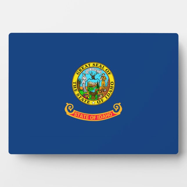 Entwurf des Flaggenstaates von Idaho Fotoplatte (Vorderseite)