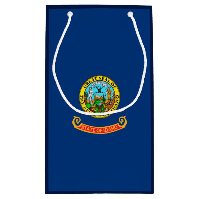 Entwurf des Flaggenstaates von Idaho Kleine Geschenktüte (Rückseite)