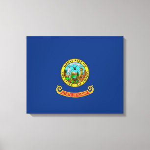 Entwurf des Flaggenstaates von Idaho Leinwanddruck