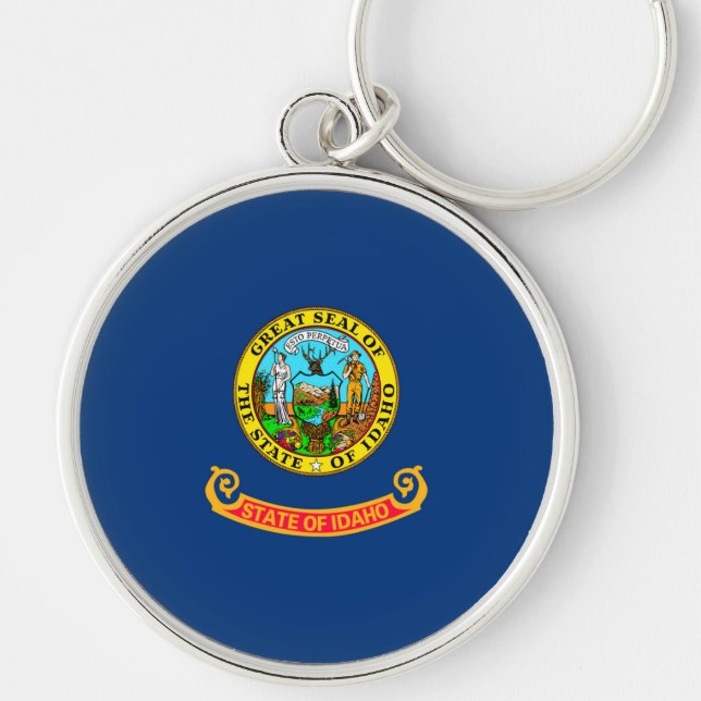 Entwurf des Flaggenstaates von Idaho Schlüsselanhänger (Vorne)