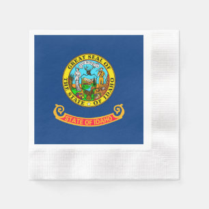 Entwurf des Flaggenstaates von Idaho Serviette