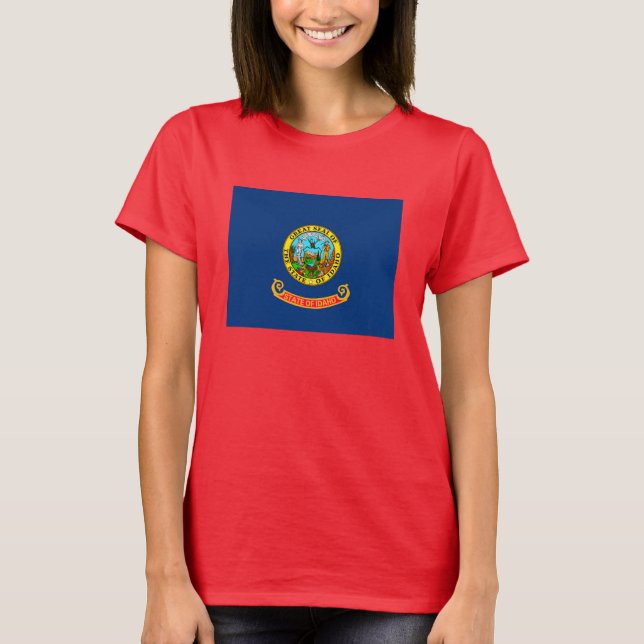 Entwurf des Flaggenstaates von Idaho T-Shirt (Vorderseite)