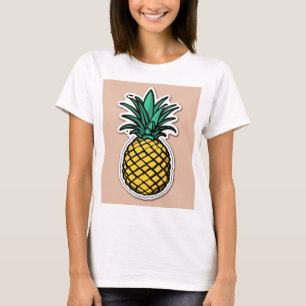 "Entwurf des grafischen T - Shirt für Ananas"