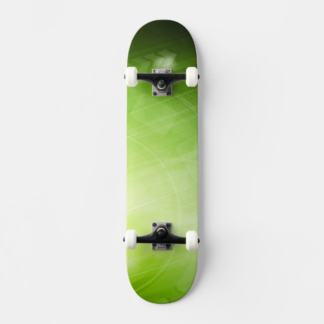 Entwurf des grünen Lichtes in der High-Techen Art Skateboard (Vorderseite)