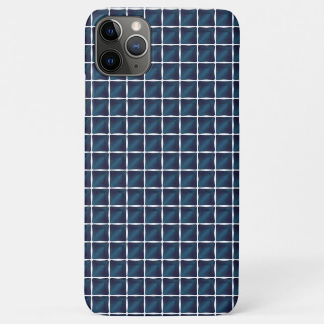 Entwurf des Kompartiments in blau gerundet Case-Mate iPhone Hülle (Rückseite)