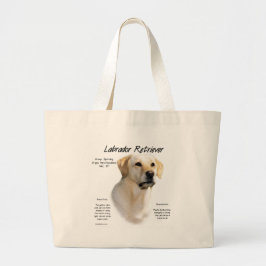 Entwurf des Labrador Retriever (gelb) Jumbo Stoffbeutel