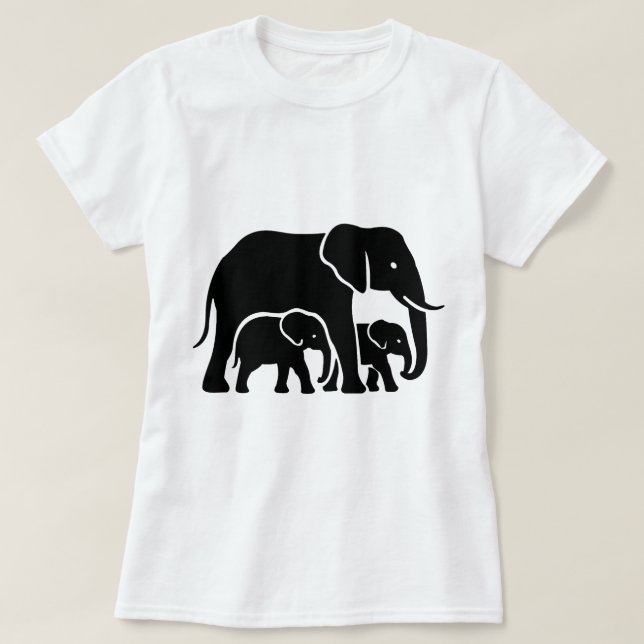 Entwurf des Mamaelefons T-Shirt (Design vorne)