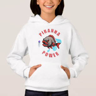 Entwurf des Piranha-Powers Hoodie