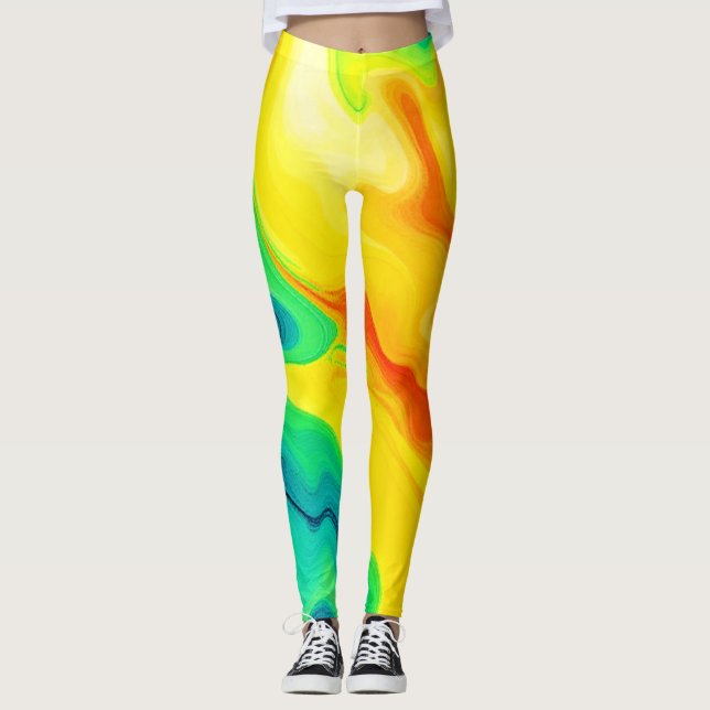 Entwurf des Regenbogens Leggings (Vorderseite)